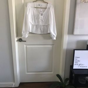 Topshop White Blouse